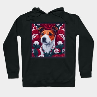 Пес патрон. Jack Russell Terrier, dog. style vector (red version 2 Jack Russell Terrier) Hoodie